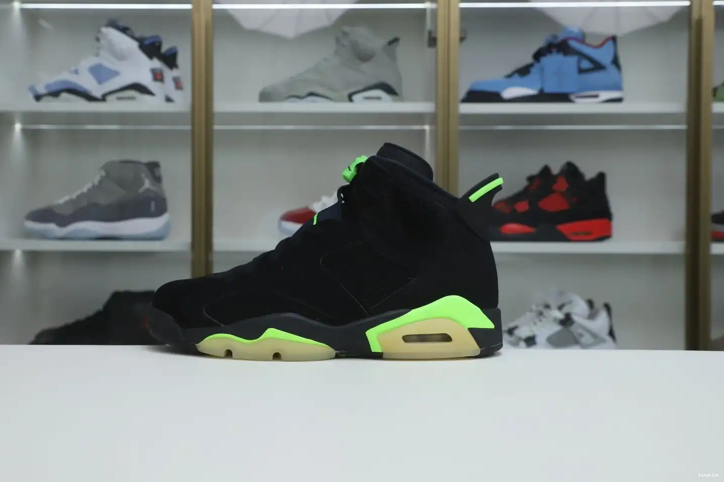 6 RETRO JORDAN GREEN' Kimikick AIR 'ELECTRIC 0619